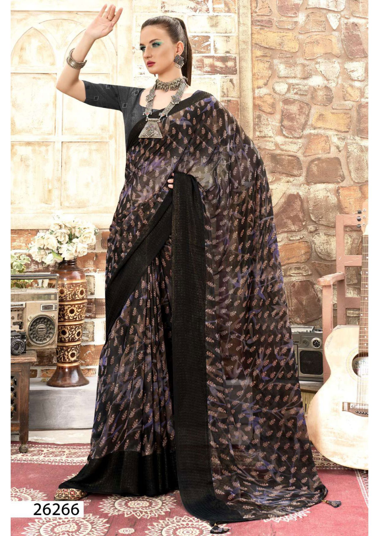 Vyanjana Vol 05 By Vallabhi Designer Georgette Sarees Wholesale Shop In Surat